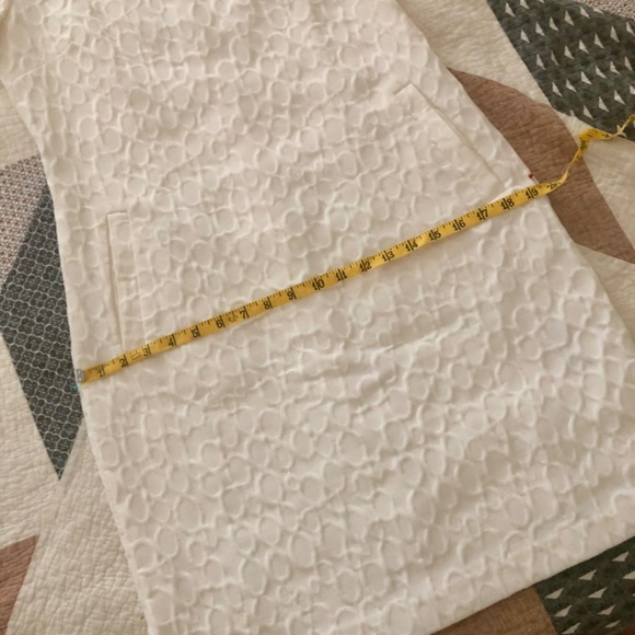 Dana Buchman Ivory Sheath Dress ~ Gorgeous!  Beautiful Xmas Dress! - Picture 7 of 11